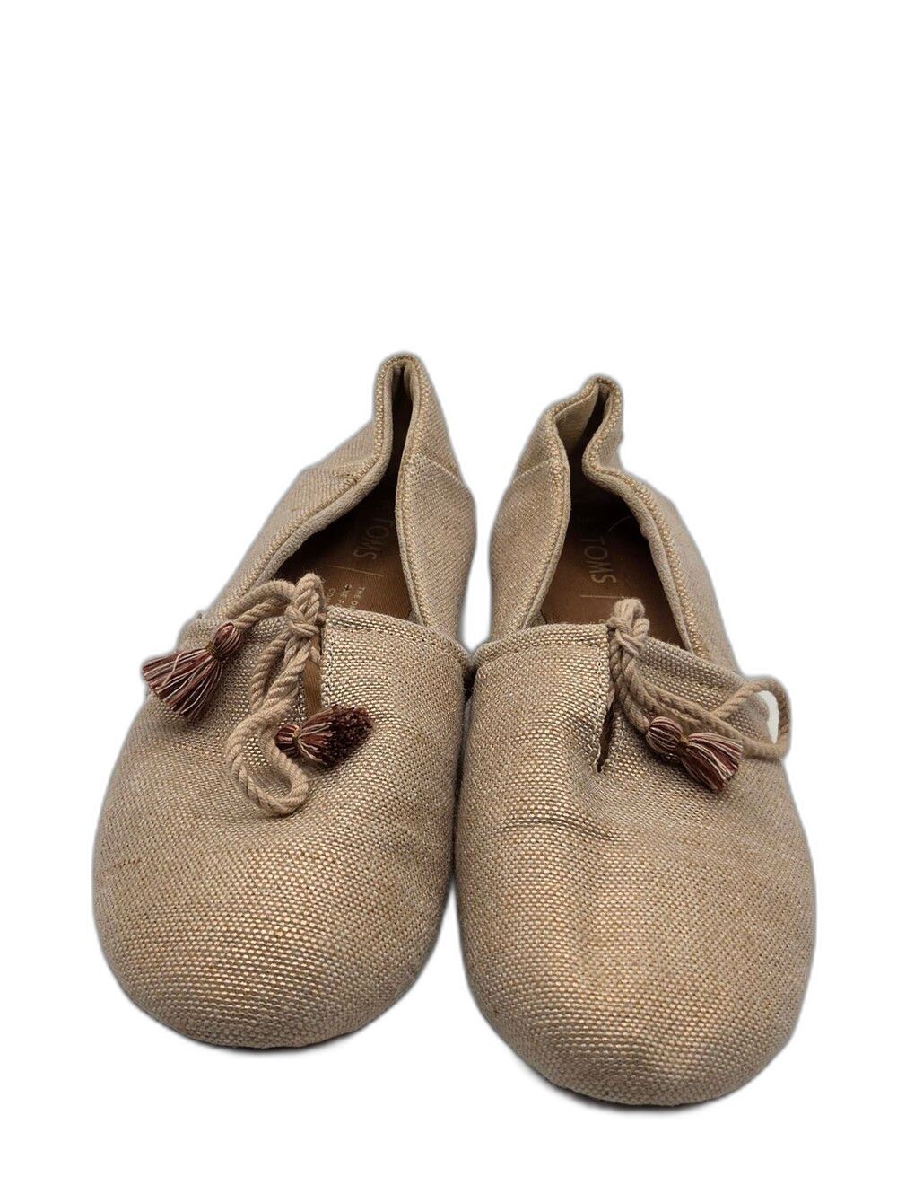 Toms Women's Kelli Slip-On Flats Rose Gold Size 9